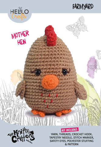 Knitty Critters - Farmyard - Mother Hen | DIY Amigurumi Crochet Kit