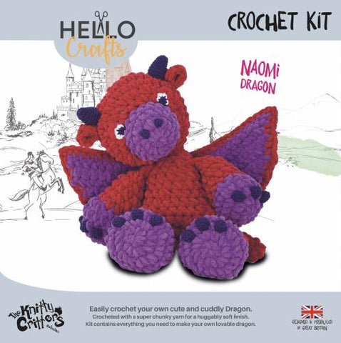 Knitty Critters - Main Collection - Naomi Dragon | DIY Amigurumi Crochet Kit