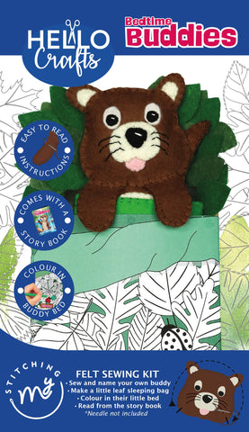 Bedtime Buddies Felt Sewing Kit - Create Ollie the Otter | Playful Craft for Kids & Beginners