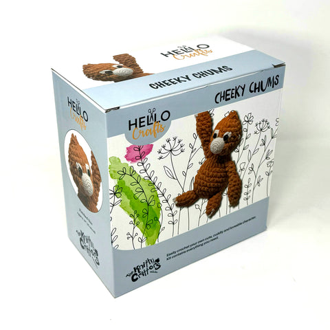 Knitty Critters - Cheeky Chums - Orangutan | DIY Amigurumi Crochet Kit