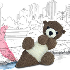 Knitty Critters - Main Collection - Orvil Otter | DIY Amigurumi Crochet Kit