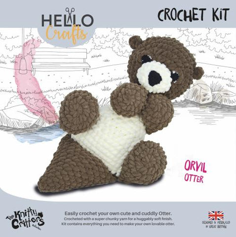 Knitty Critters - Main Collection - Orvil Otter | DIY Amigurumi Crochet Kit