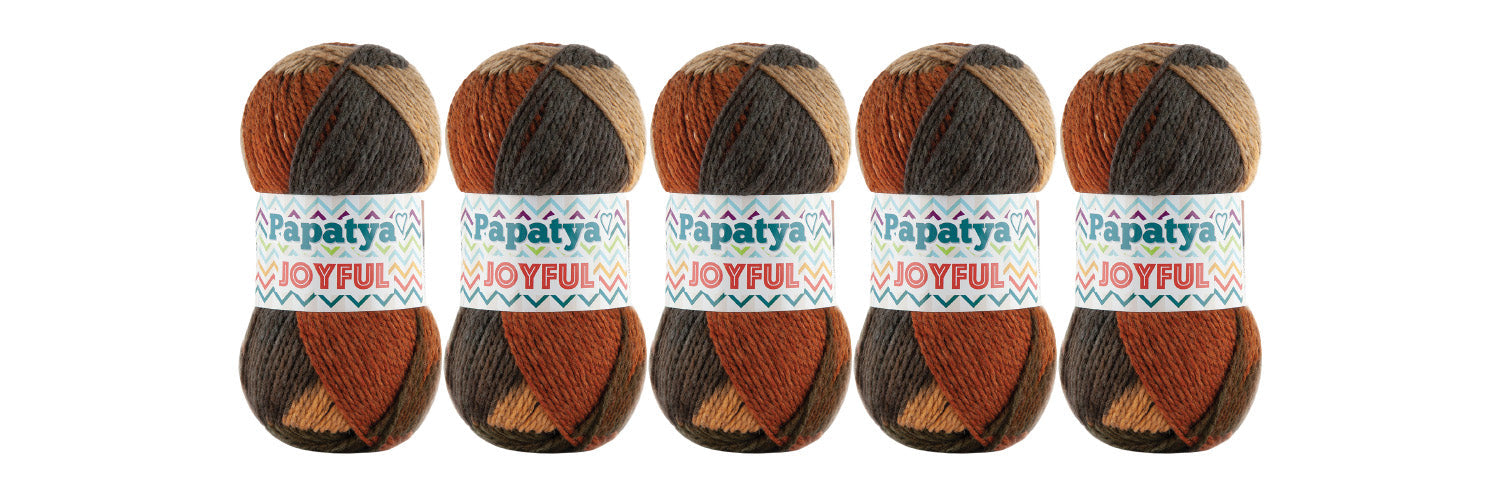 5 x 100g Papatya Joyful DK/Light Aran Yarn