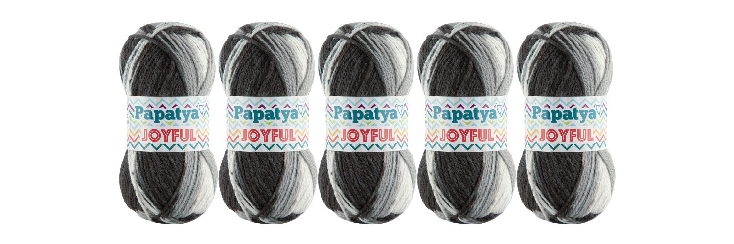 5 x 100g Papatya Joyful DK/Light Aran Yarn