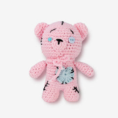 Knitty Critters - Happyween - Pink Voodoo Bear | DIY Amigurumi Crochet Kit