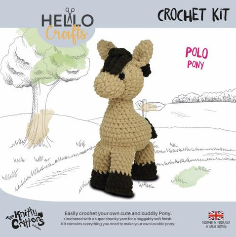 Knitty Critters - Main Collection - Polo Pony | DIY Amigurumi Crochet Kit