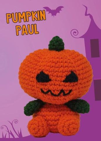 Knitty Critters - Creepy Capers - Pumpkin Paul | DIY Amigurumi Crochet Kit