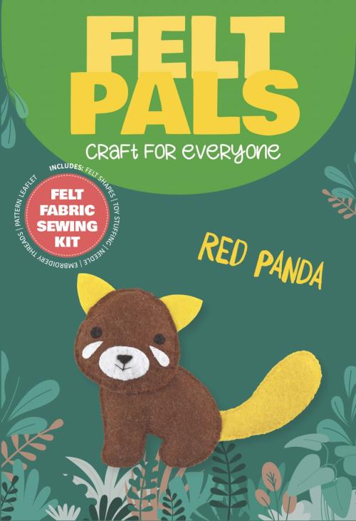 Felt Sewing Kit - Create Your Own Red Panda Felt Pal | Fun and Creative Craft for Kids & Beginners