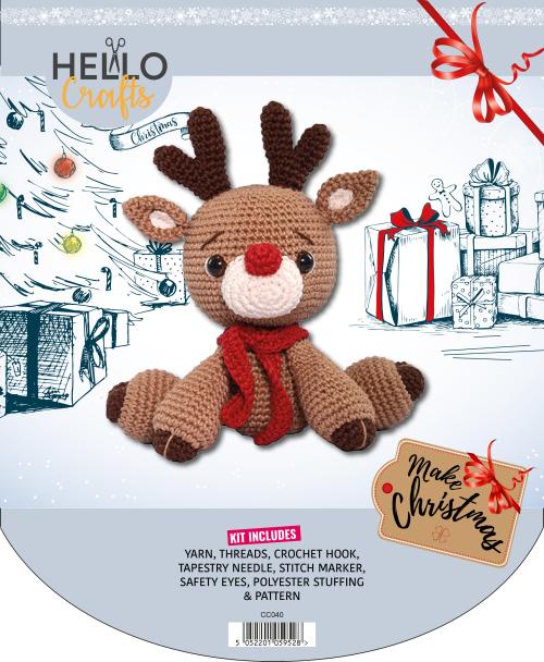 Knitty Critters - Christmas - Reindeer | DIY Amigurumi Crochet Kit