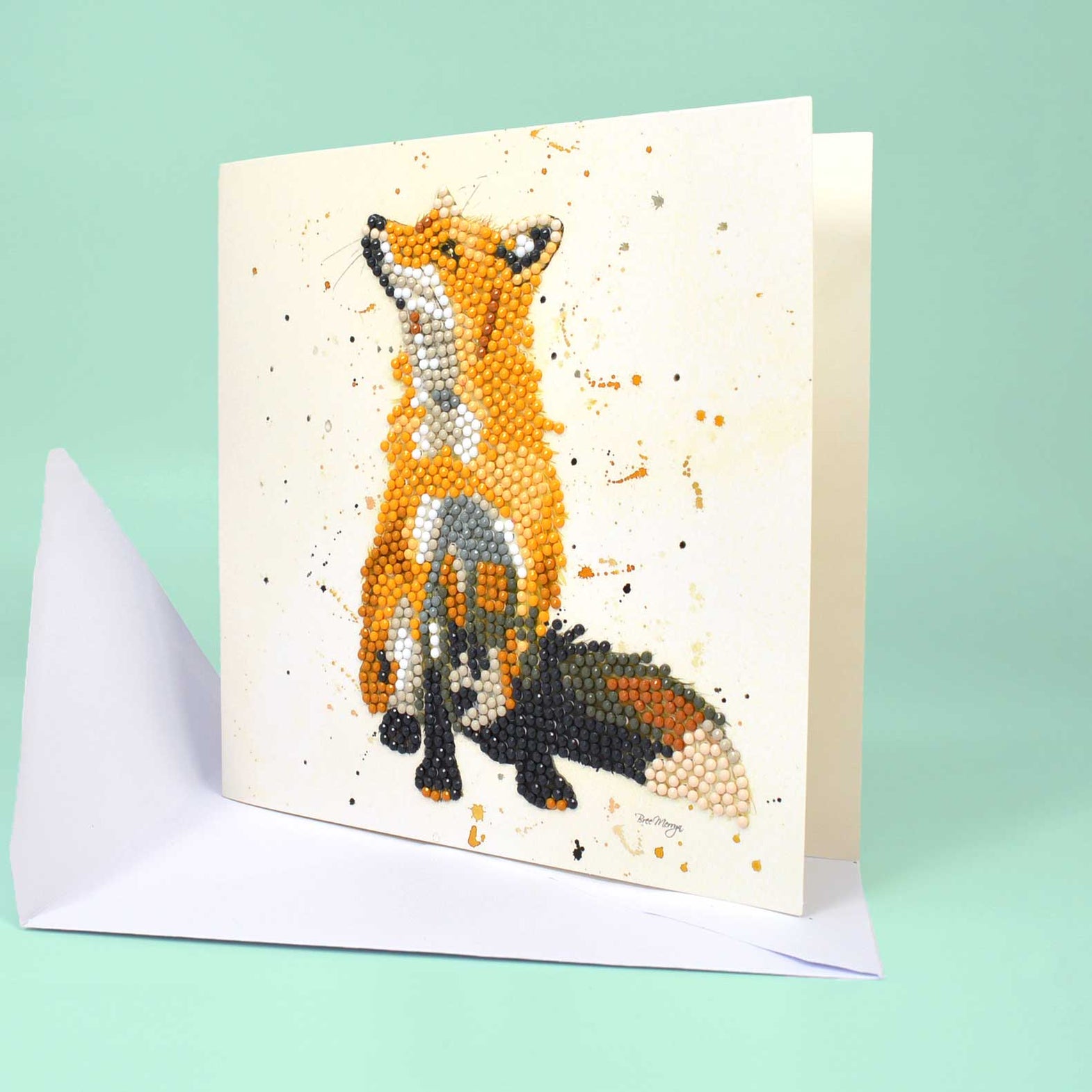 Kit Biglietto Sparkle Art Diamond – 'Buon Natale' Con Cristalli, Opera Di Bree Merryn, 19x19 Cm
