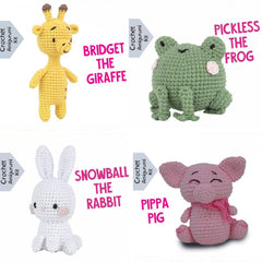 Pouch Pals Crochet Kit – Safari & Farm Bundle