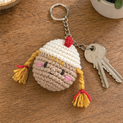 Knitty Critters Amigurumi Keyrings - Sir Crowsalot Rooster