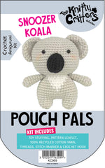 Knitty Critters - Pouch Pals I Snoozer Koala | DIY Amigurumi Crochet Kit