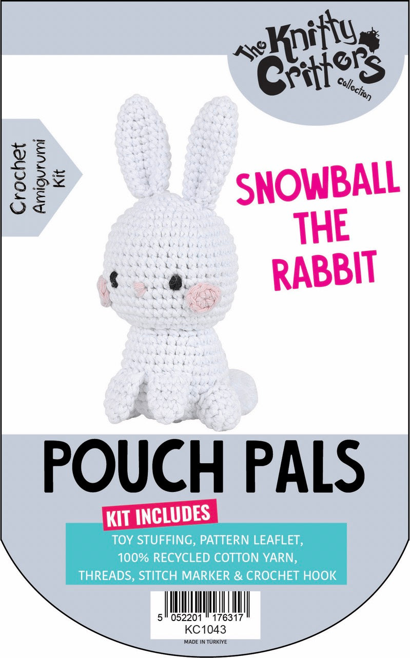 Snowball Rabbit Keyringdoll Knitty Critters - Pouch Pals III - Snowball The Rabbit | DIY Amigurumi ...
