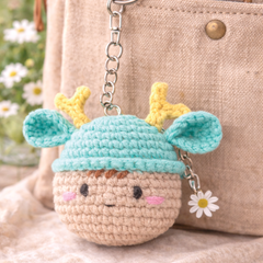 Knitty Critters Amigurumi Keyrings - Sparksnou Dragon