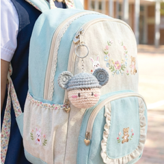 Knitty Critters Amigurumi Keyrings - Squeaks Mouse
