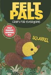 Felt Sewing Kit - Create Your Own Squirrel Felt Pal | Whimsical Craft for Kids & Beginners