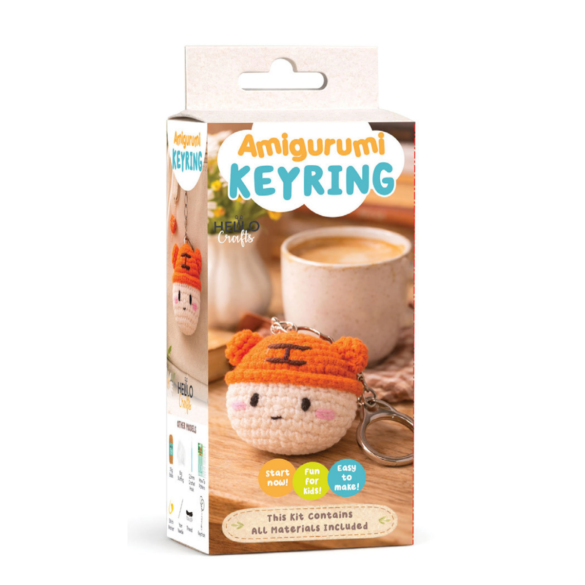 Knitty Critters Amigurumi Keyrings - Stripey Tiger