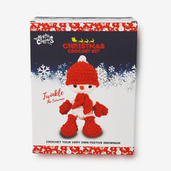 Knitty Critters - Baby Christmas - Twinkle Snowman | DIY Amigurumi Crochet Kit