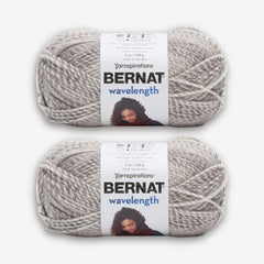 2 Ball Pack Bernat Wavelength Chunky Yarn 140g