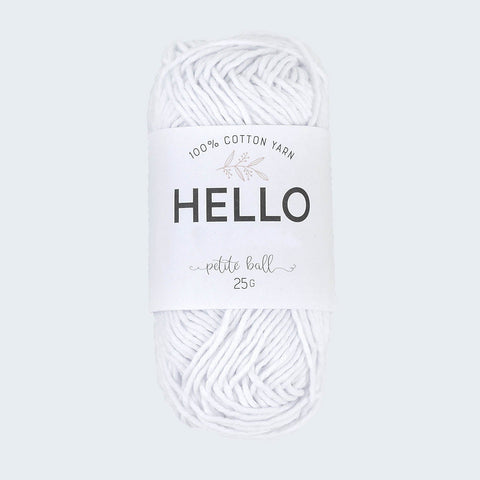 Hello Cotton Yarn - 25g Ball | 100% Cotton Multiple Colours Available