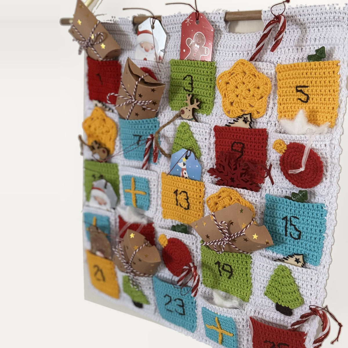 Appliqués & Numbers Advent Calendar | PDF Crochet Pattern Download