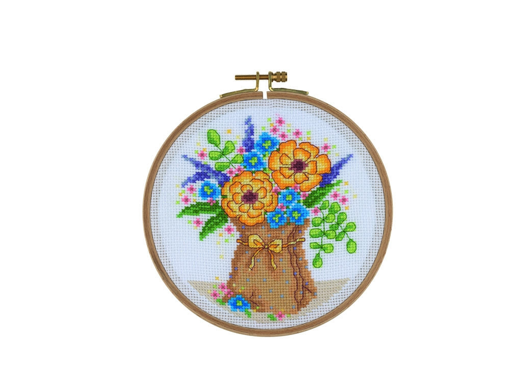 Tuva Counted Cross Stitch Kit - BCS11 - Pretty Posy