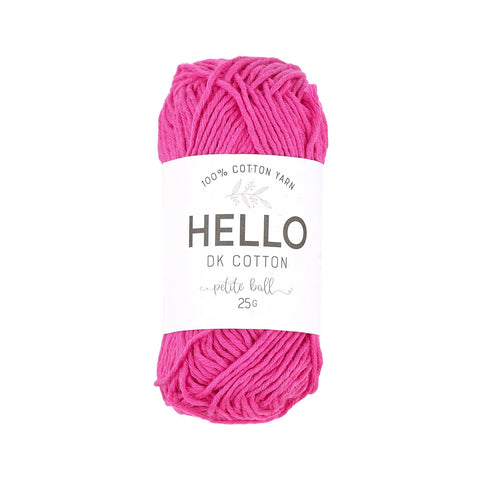 Hello Cotton Yarn - 25g Ball | 100% Cotton Multiple Colours Available