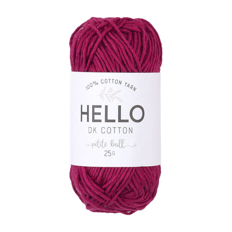 Hello Cotton Yarn - 25g Ball | 100% Cotton Multiple Colours Available