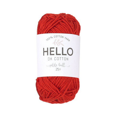 Hello Cotton Yarn - 25g Ball | 100% Cotton Multiple Colours Available