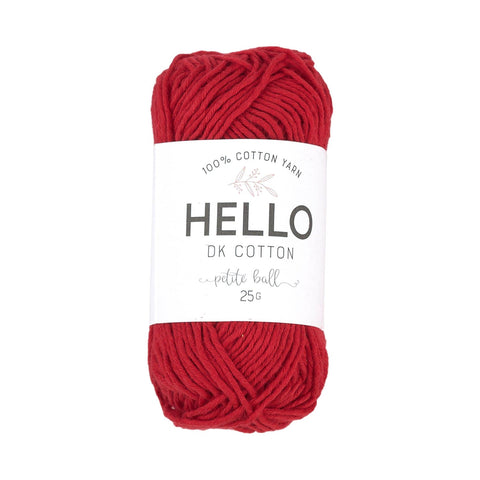 Hello Cotton Yarn - 25g Ball | 100% Cotton Multiple Colours Available