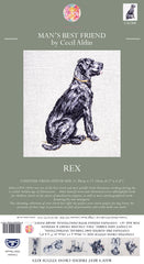 Cecil Aldin Man's Best Friend Cross Stitch Kit - Rex