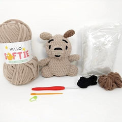 Knitty Critters - Hello Softies - Pawl The Puppy | DIY Amigurumi Crochet Kit