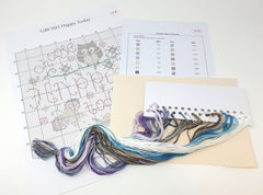 Folk Art - Counted Cross Stitch Kit - Happy Today