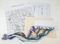 Folk Art - Counted Cross Stitch Kit - Love And Cake