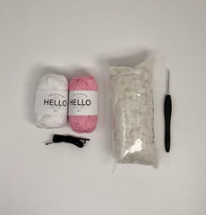 Knitty Critters - Easter - Bunny with Pink Dress | DIY Amigurumi Crochet Kit