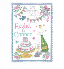 Celebration Counted Cross Stitch - True Love Wedding Sampler