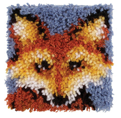 Wonderart Mr Fox Latch Hook Rug Kit 8" x 8"