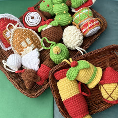Knitty Critters - Cozy Christmas Ornaments | PDF Crochet Pattern Download