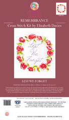 Remembrance Counted Cross Stitch Kit - Lest We Forget