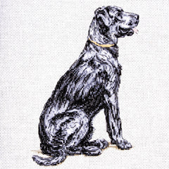 Cecil Aldin Man's Best Friend Cross Stitch Kit - Rex