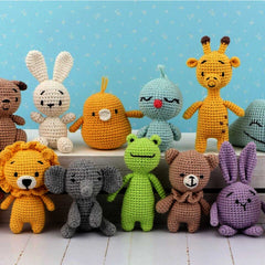 Knitty Critters Pouch Pals I Bundle | PDF Crochet Pattern Download