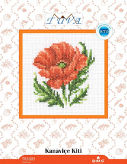 Tuva Cross Stitch Kit - TK1001 - Poppy