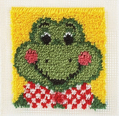 Wonderart Froggy Latch Hook Rug Kit 12" x 12"
