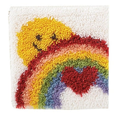 Wonderart Sunshine Rainbow Latch Hook Rug Kit 12" x 12"