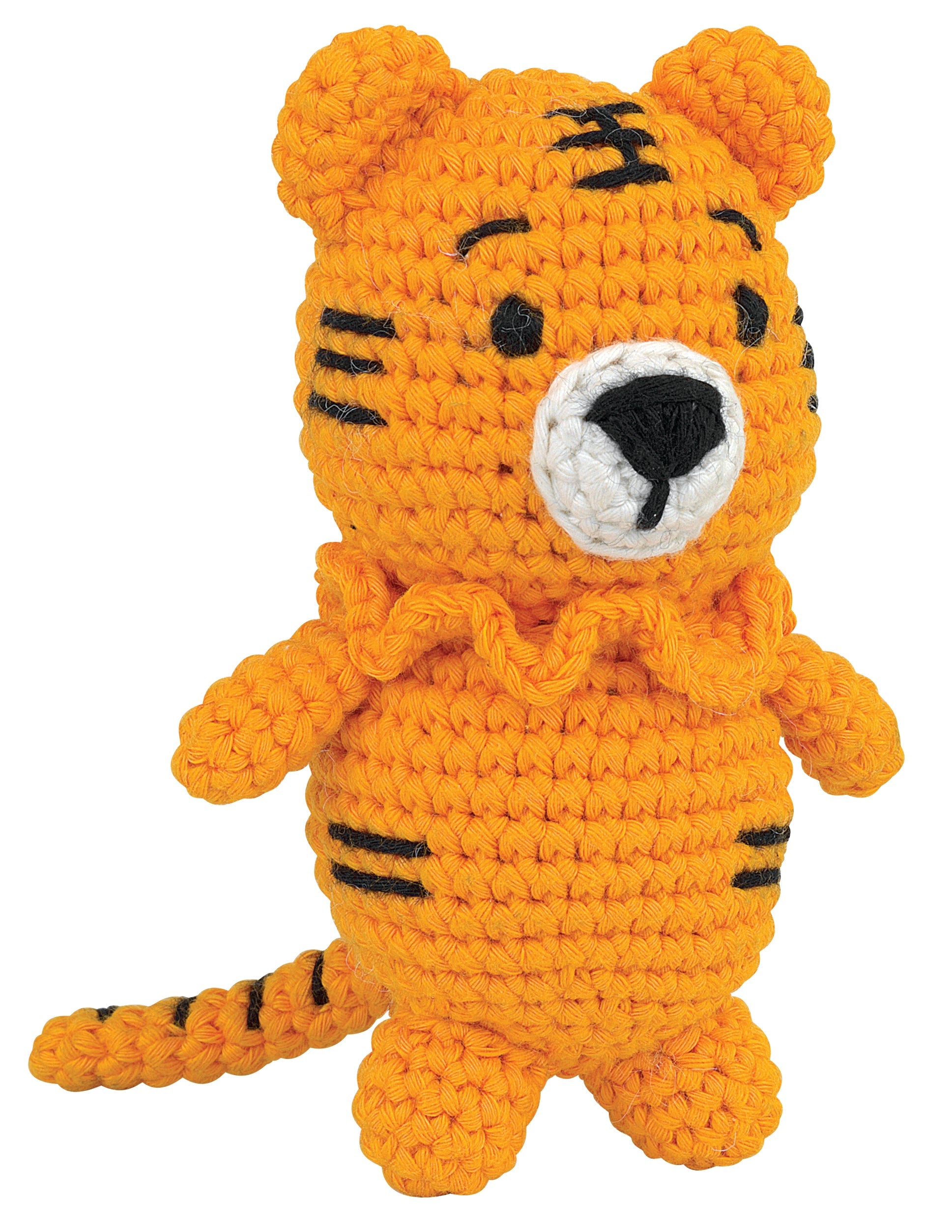 Knitty Critters - Pouch Pals I Ralph The Tiger | DIY Amigurumi Crochet Kit