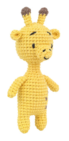 Knitty Critters - Pouch Pals I Bridget The Giraffe | DIY Amigurumi Crochet Kit