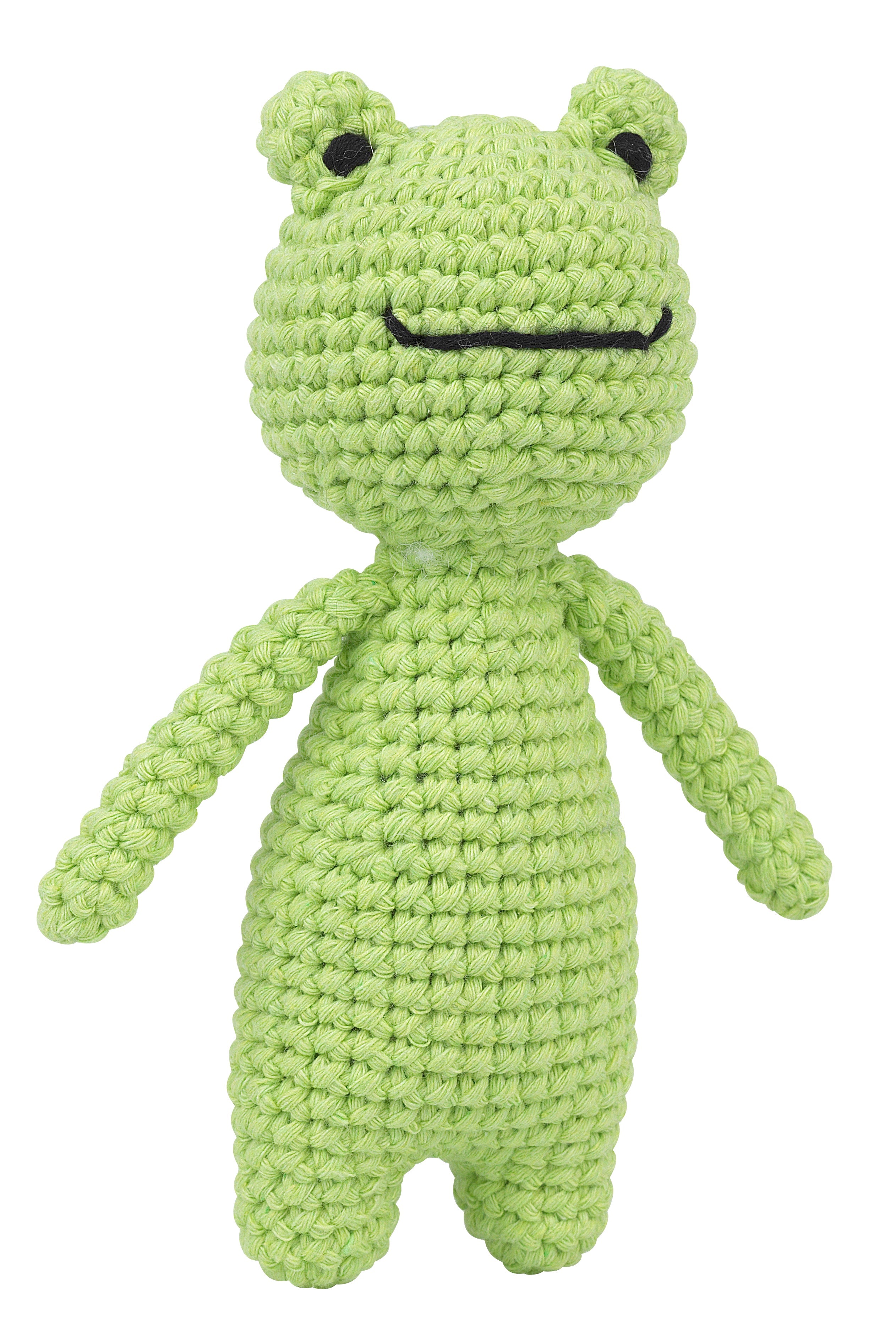 Knitty Critters - Pouch Pals I Trevor The Frog | DIY Amigurumi Crochet Kit